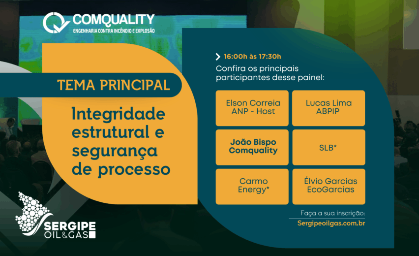 Comquality Engenharia estará presente no Congresso SOG2025: Integridade estrutural e segurança de processo